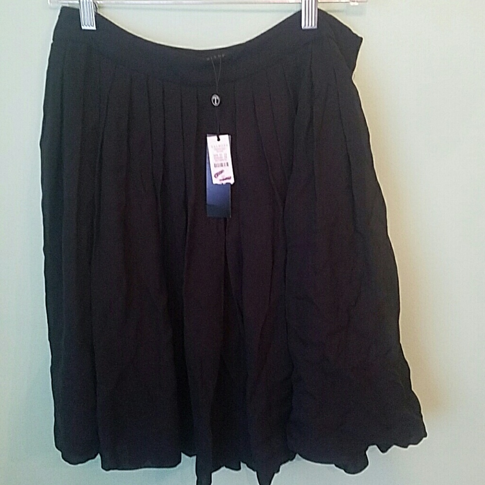 Talbots nwt 6p black summer skirt